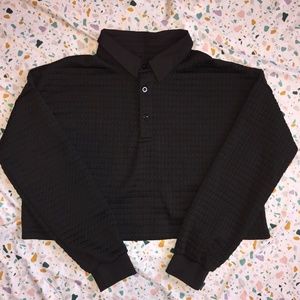 Cropped waffle bottom up